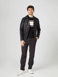 Guido Maria Kretschmer Men Rundhalspullover Diego (1) Schwarz/Beige/Weiß
