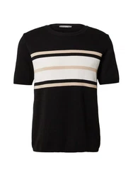 Guido Maria Kretschmer Men Rundhalspullover Diego (1) Schwarz/Beige/Weiß