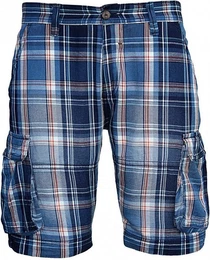 Cargoshorts blau kariert