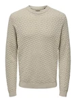 ONLY & SONS Rundhalspullover Kalle Beige (6742)