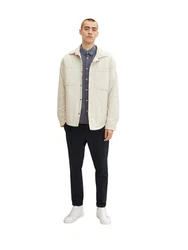 TOM TAILOR Langarmhemd T-Shirt Structured Shirt Hellblau/Dunkelblau/Blau/Grau