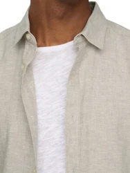 ONLY & SONS Langarmhemd Caiden Khaki