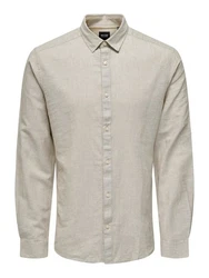 ONLY & SONS Langarmhemd Caiden Khaki