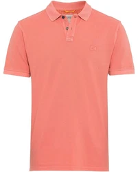 camel active Herren Piqué Poloshirt Rot/Orange/Rosa