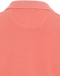camel active Herren Piqué Poloshirt Rot/Orange/Rosa