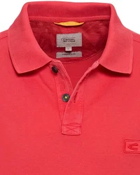 camel active Herren Piqué Poloshirt Rot/Dunkelrot