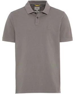 camel active Herren Piqué Poloshirt Grau/Braun/Hellgrau/Beige/Khaki