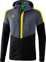 Trainingskapuzenpullover Squad Herren Trainingsjacke mit Kapuze - schwarz/grau/gelb