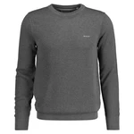Gant Rundhalspullover Pique-Strickpullover Dunkelgrau/Grau Gant Rundhalspullover Pique-Strickpullover Dunkelgrau/Grau
