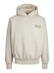 Jack & Jones Hoodie JORGRACIA GRAPHIC SWEAT HOOD Khaki/Beige/Braun/Creme/Grau