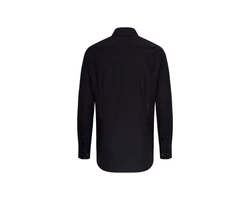 Seidensticker Herren Shaped Bügelfrei Kent Langarm Business Shirt Dunkelblau/Schwarz