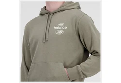 New Balance NB Essentials Hoodie Dunkelgrün/Khaki