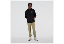 New Balance NB Essentials Hoodie Schwarz/Dunkelblau/Hellblau