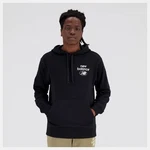 New Balance NB Essentials Hoodie Schwarz/Dunkelblau/Hellblau