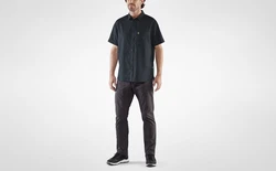 Fjällräven vik Travel Shirt Dunkelblau/Hellblau/Blau