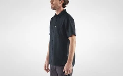 Fjällräven vik Travel Shirt Dunkelblau/Hellblau/Blau