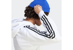 adidas Sportswear Kapuzensweatshirt ESSENTIALS 3STREIFEN HOODIE Weiß/Creme