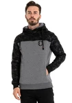 Cipo & Baxx Kapuzensweatshirt Grau/Schwarz/Dunkelgrau