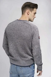 Lonsdale Pullover Borden Hellblau/Blau/Grau