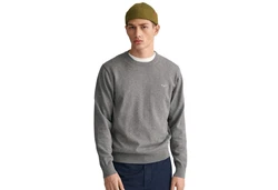 Gant Pullover CLASSIC COTTON C-NECK graumeliert