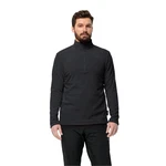 Jack Wolfskin Fleecepullover TAUNUS HZ Schwarz/Dunkelgrau