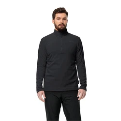 Jack Wolfskin Fleecepullover TAUNUS HZ Schwarz/Dunkelgrau