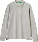 UNITED COLORS OF BENETTON Poloshirt Shirt graumeliert/jade