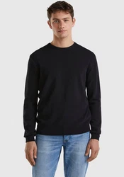 UNITED COLORS OF BENETTON Pullover 'MAGLIA' Schwarz