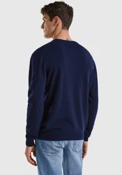 UNITED COLORS OF BENETTON Pullover 'MAGLIA' Dunkelblau/Blau