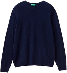 UNITED COLORS OF BENETTON Pullover 'MAGLIA' Dunkelblau/Blau