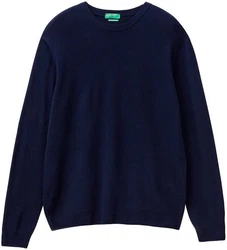 UNITED COLORS OF BENETTON Pullover 'MAGLIA' Dunkelblau/Blau