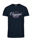 Jack & Jones T-Shirt JORBOOSTER Dunkelblau/Grün
