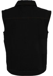 Urban Classics Jerseyweste Denim Vest Schwarz