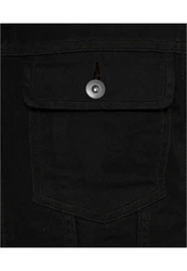 Urban Classics Jerseyweste Denim Vest Schwarz