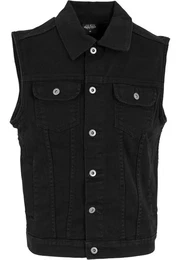 Jerseyweste Herren Denim Vest (1-tlg)