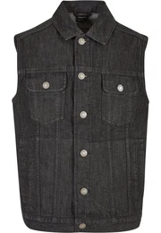 Jerseyweste Herren Denim Vest (1-tlg)