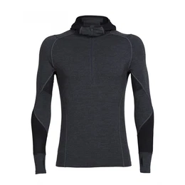 Rollkragenshirt Mens Winter Zone LS Half Zip Hood JET HTHR/BLACK/LUNAR