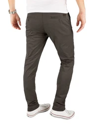 Yazubi Chino Herren Hose Modell Kyle by Yzb Jeans Khaki/Dunkelgrün