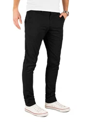 Yazubi Chino Herren Hose Modell Kyle by Yzb Jeans Schwarz/Khaki