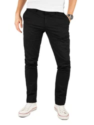 Yazubi Chino Herren Hose Modell Kyle by Yzb Jeans Schwarz/Khaki