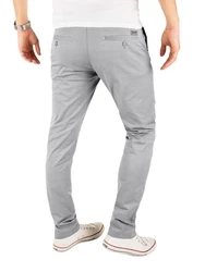Yazubi Chino Herren Hose Modell Kyle by Yzb Jeans Grau/Hellgrau