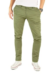 Yazubi Chino Herren Hose Modell Kyle by Yzb Jeans Dunkelgrün/Khaki/Grün