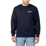 WOOD WOOD Sweater Hugh Info Sweatshirt Dunkelblau/Blau