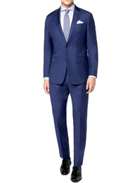 Anzug Keskin Anzug Herren Sommeranzug Royalblau Blau alle Gren (Anzug Set) Gerades Bein, bequemes Sakko, mit Kleiderbgel