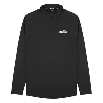 Ellesse Langarm-Shirt Bovaro 1/2 Zip Top Herren schwarz Ellesse Langarm-Shirt Bovaro 1/2 Zip Top Herren schwarz