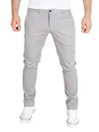 WOTEGA Chinohose Adriano Herren Slim Fit Grau/Hellgrau