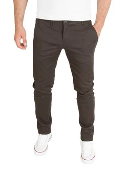 WOTEGA Chinohose Adriano Herren Slim Fit Khaki/Dunkelgrün