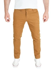 WOTEGA Chinohose Adriano Herren Slim Fit Braun/Khaki/Beige
