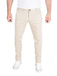 WOTEGA Chinohose Adriano Herren Slim Fit Khaki/Beige