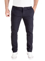 PITTMAN Chino Herren Hosen Derrick Dunkelblau/Hellblau